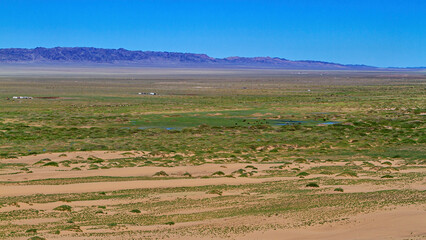 Obraz premium The landscape of the Gobi Desert in Mongolia