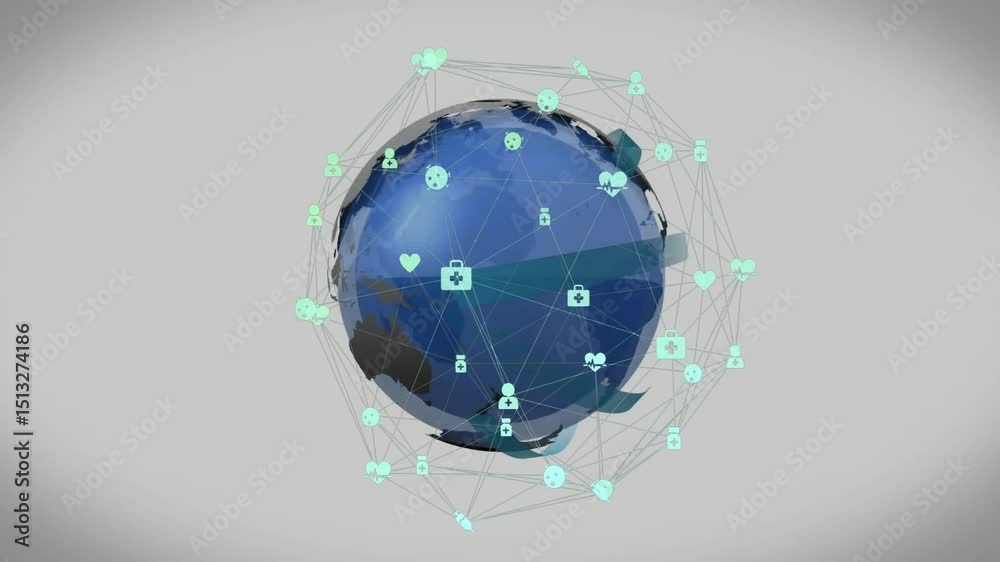  wireframe sphere initiating globe rotating nodes expanding ribbon weaving visualizing data exchange