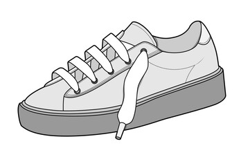 Sneaker illustration, sneaker drawing, adobe illustrator file, vector illustration, vector drawing of sneaker, footwear, fashion design, footwear illustration, fashion illustration, footwear design