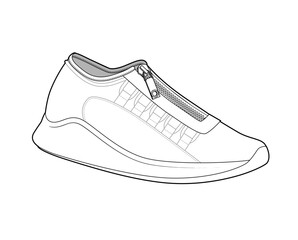 Sneaker illustration, sneaker drawing, adobe illustrator file, vector illustration, vector drawing of sneaker, footwear, fashion design, footwear illustration, fashion illustration, footwear design