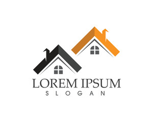 Real estate and home buildings logo icons template