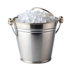Ice bucket isolated on transparent background 