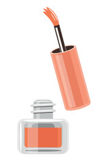 Illustration of a Bottle of Nail Polish