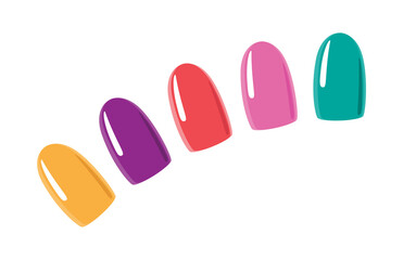 Colorful Nail Polish Samples