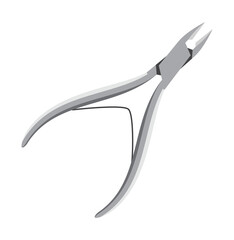 Fototapeta premium Illustration of a Silver Nail Clipper