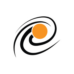 Milky Way Galaxy logo icon illustration