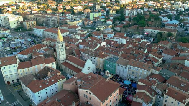 The last offshoot on the eastern border of Italy. The town of Muggia