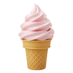 strawberry ice cream cone