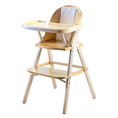 High chair isolated on transparent background 