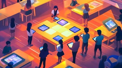 business people on abstract background