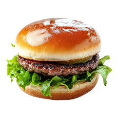 hamburger on a white background