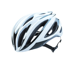 Fototapeta premium bicycle helmet isolated on white