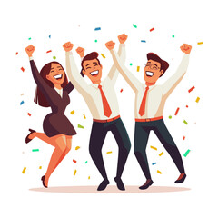 Celebrating Success with Joyful Friends