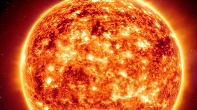 Solar flares bursting from sun's surface, revealing intense nuclear fusion energy through dramatic plasma eruption in vibrant colors