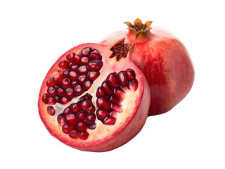juicy pomegranate fruit white background 90226543 1