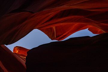 The Navajo Sandstone is a geological formation in the Glen Canyon Group.A slot canyon is a long,...