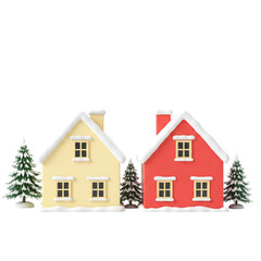 Fototapeta premium house on white background