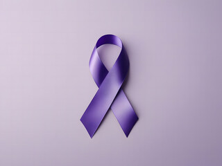 Purple ribbon awareness