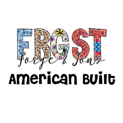 Frost Forge & Sons American Built Design Graphic