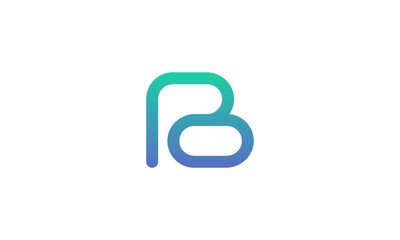 Abstract Rounded B Letter Logo Design &ndash; Soft and Modern Letter B with Rounded Shapes for Friendly and Creative Branding