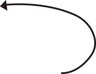 Arrow icon. Hand drawn black line doodle arrow, curve arrow vector. Sketch curved dashed arrows design isolated on transparent background. Direction shape for web and app.