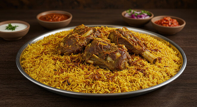  Yemeni mandi with fragrant basmati rice and slow-cooked lamb