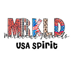 Patriotic Design with Leopard Print and USA Spirit - M&K Designs Apparel