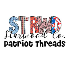 Obraz premium Patriotic Design with Leopard Print for Apparel