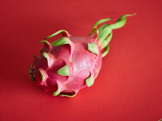 Red Pitahaya on a red background