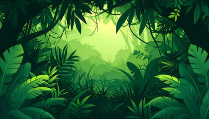 Obraz premium tropical jungle background