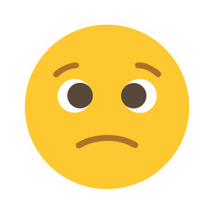 Fototapeta premium Seriousness Emoji Vector File