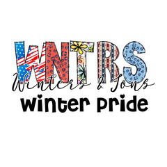 Winter & Jones Winter Pride Design for Apparel