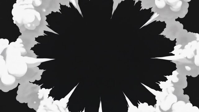 Abstract smoke explosion graphic