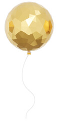 Realistic  gold metelic glitter Balloons. Bunch of Helium balloons for birthday, party anniversary and wedding.