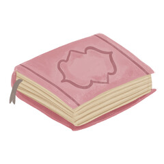 Islamic holly book quran watercolor illustration