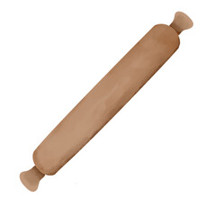 Rolling pin illustration art 
