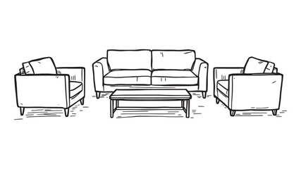 Comfortable Sofa Icon For Home Decor
