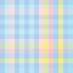 Seamless banner design with a checkered blue pattern. Seamless pattern of multicolored geometric squares. Summer design for packaging and fabric.