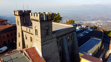 Rocca priora, Lazio, Italy Aerial drone view