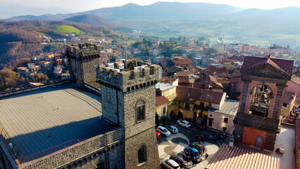 Rocca priora, Lazio, Italy Aerial drone view