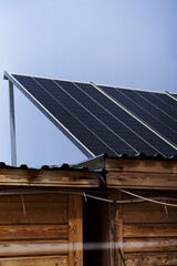 solar panels on roof