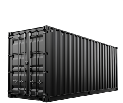 shipping container black color 
