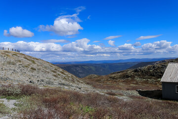 Blue sky above the mountains - Gaustatoppen