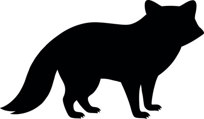 Rakon Silhouette Outline Black White Wildlife Nature Art Vector Graphic Design Image