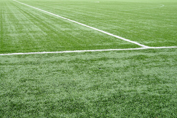 Pelouse de terrain de foot