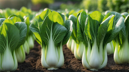 Bok choy in the garden