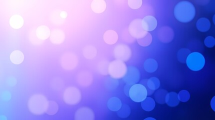 An abstract, blurred background with a gradient of soft purple and blue hues, featuring an array of out-of-focus white and blue circles, creating a dreamy and ethereal feel