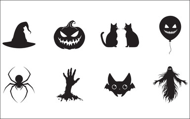Fototapeta premium halloween icons set