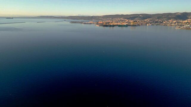 The last offshoot on the eastern border of Italy. The town of Muggia
