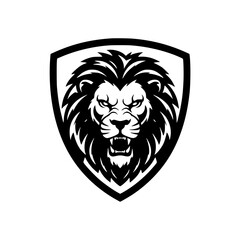 hand drawn lion head vector illustration mascot